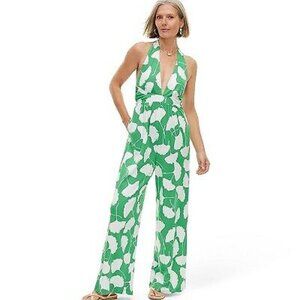 Women's Halter Ginkgo Green Jumpsuit - DVF for Target XXS